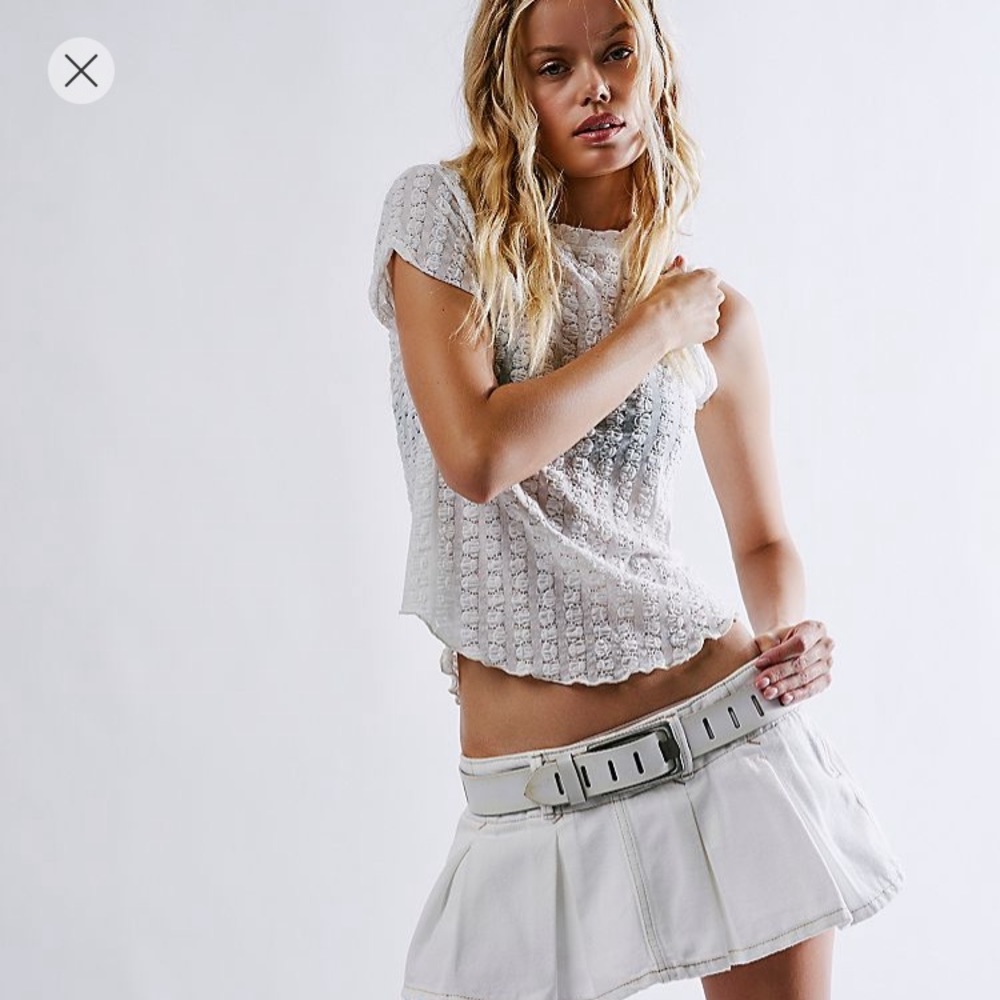 Free people Maggie Tee in White